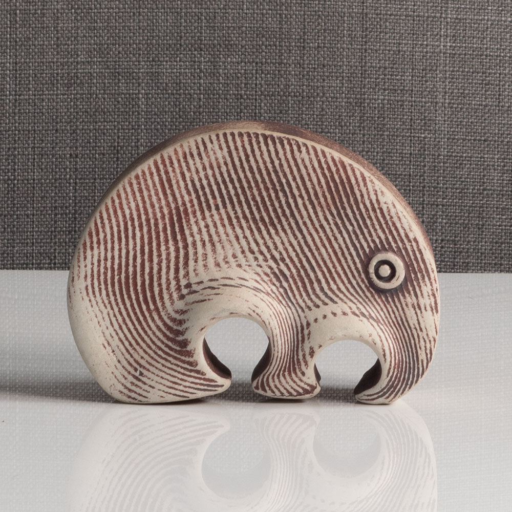 Boris Stojkov for Gustavsberg, Sweden, unique stoneware anteater figure M4102