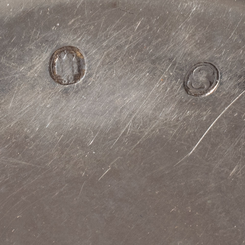 Johannes Siggaard, Denmark, sterling silver sugar bowl with handles J1723