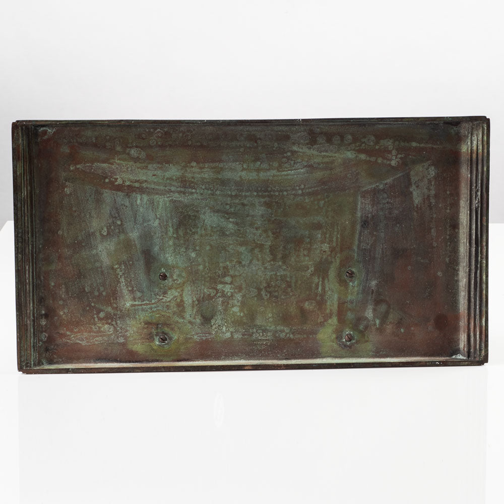 Sune Backstroms, Sweden, bronze inkwell with tray K2848