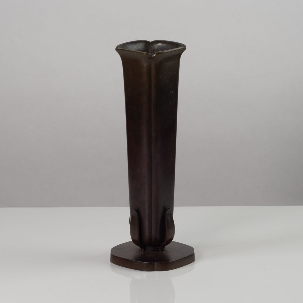 Just Andersen for GAB, Sweden, bronze bud vase K2364