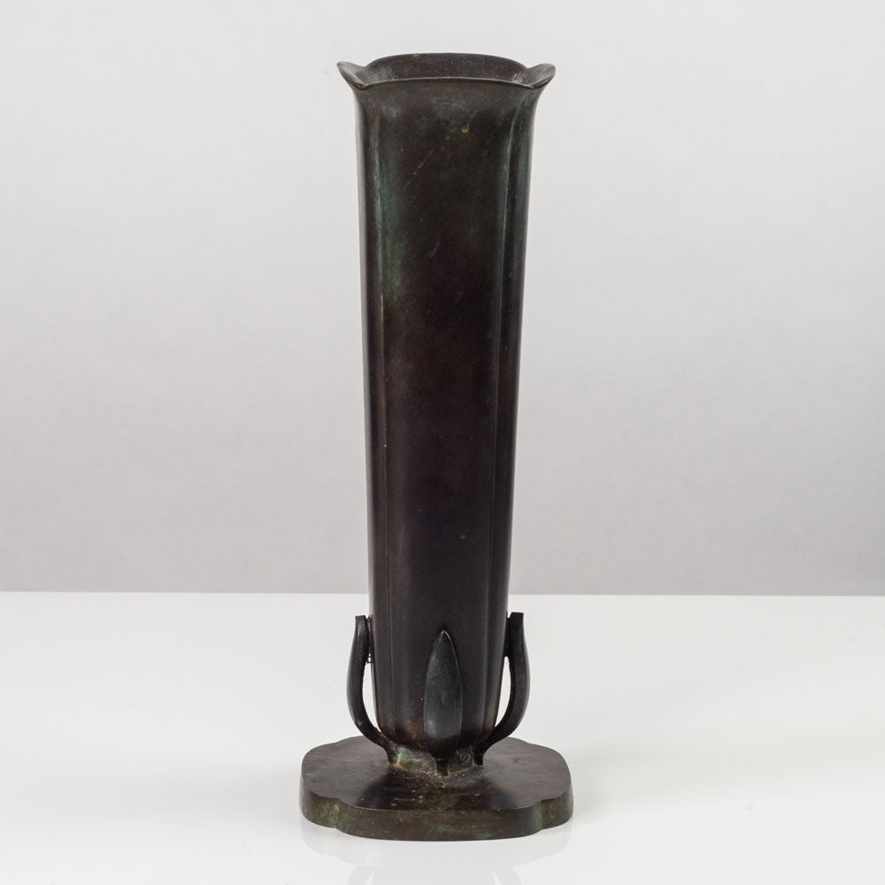 Just Andersen for GAB, Sweden, bronze bud vase K2364