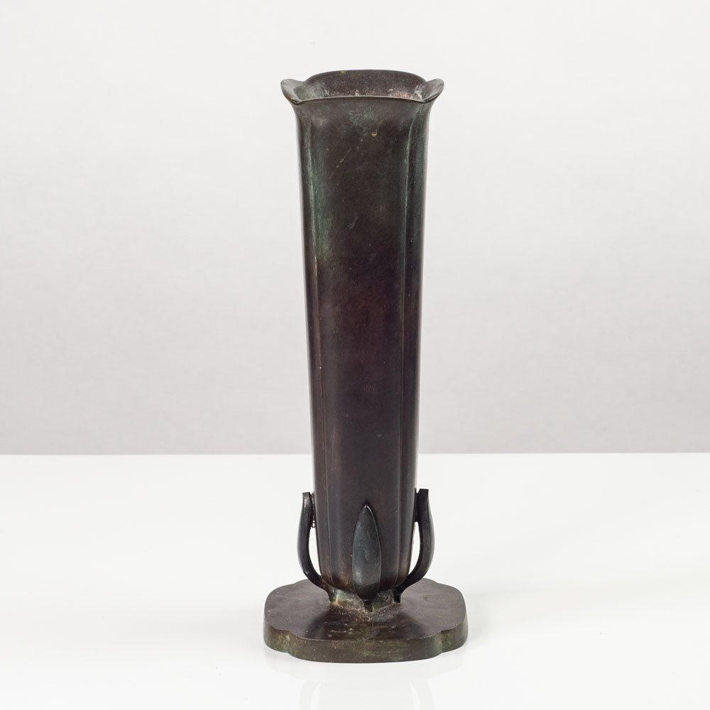 Just Andersen for GAB, Sweden, bronze bud vase K2675