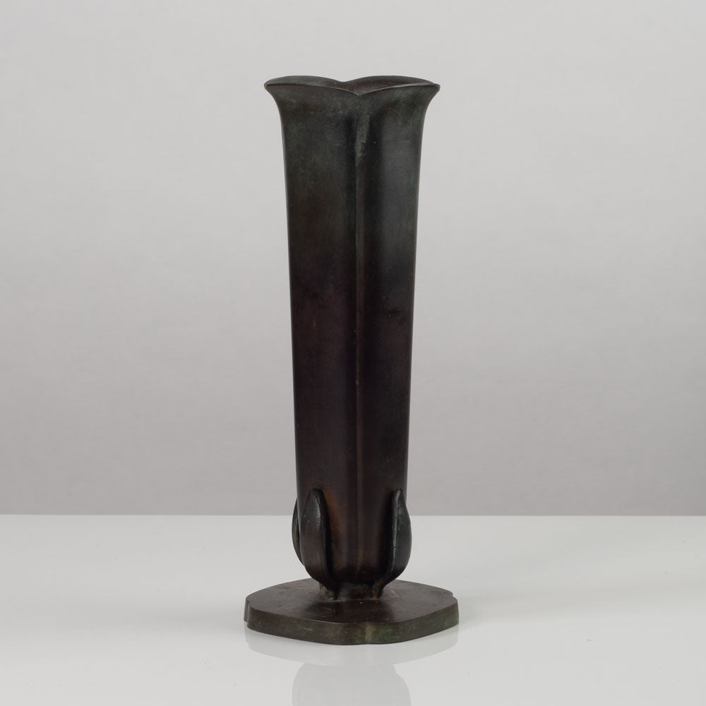 Just Andersen for GAB, Sweden, bronze bud vase K2675