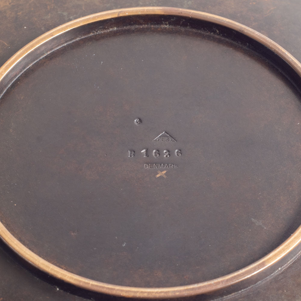 Just Andersen, Denmark, shallow bronze bowl L3075