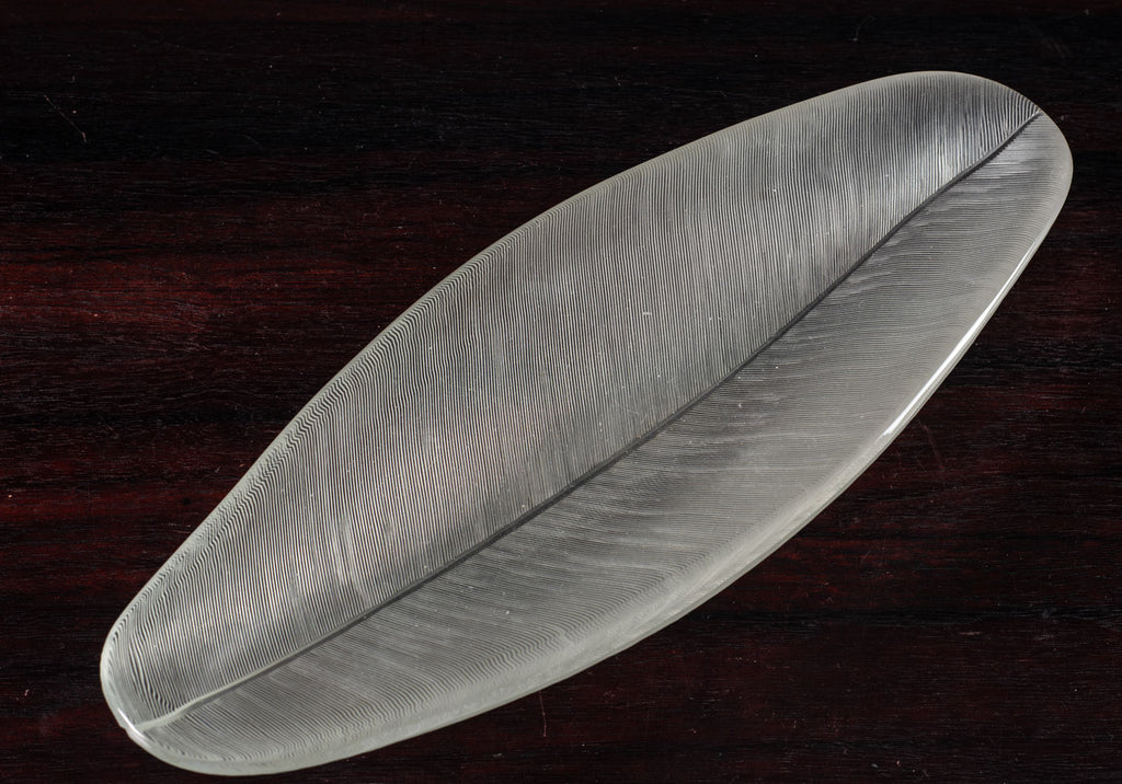 Tapio Wirkkala for Iittala, FInland, comb cut elongated bowl K2673