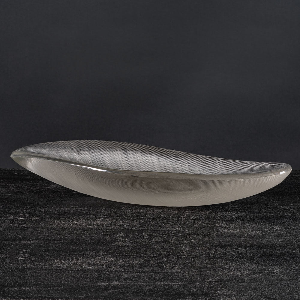 Tapio Wirkkala for Iittala, FInland, comb cut elongated bowl K2673