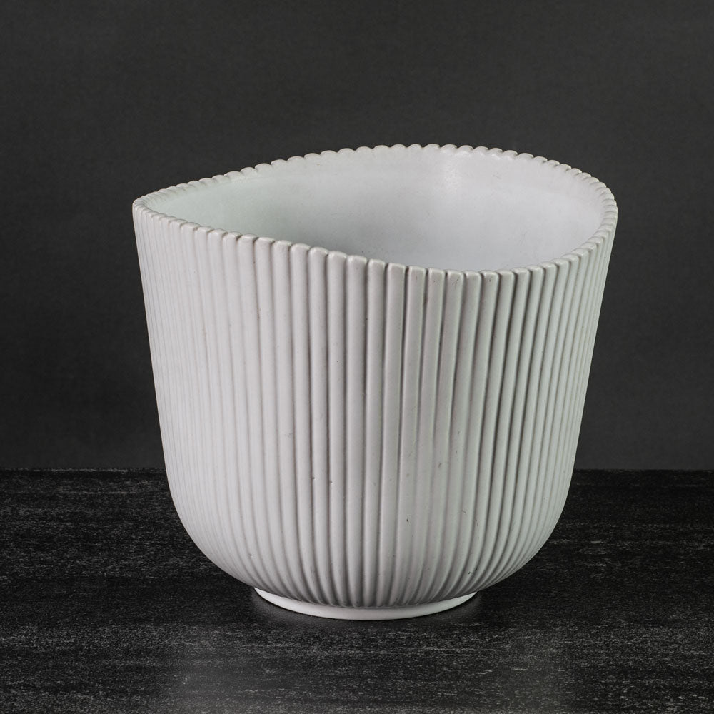 Stig Lindberg for Gustavsberg, Carrara vase with matte white glaze K2424