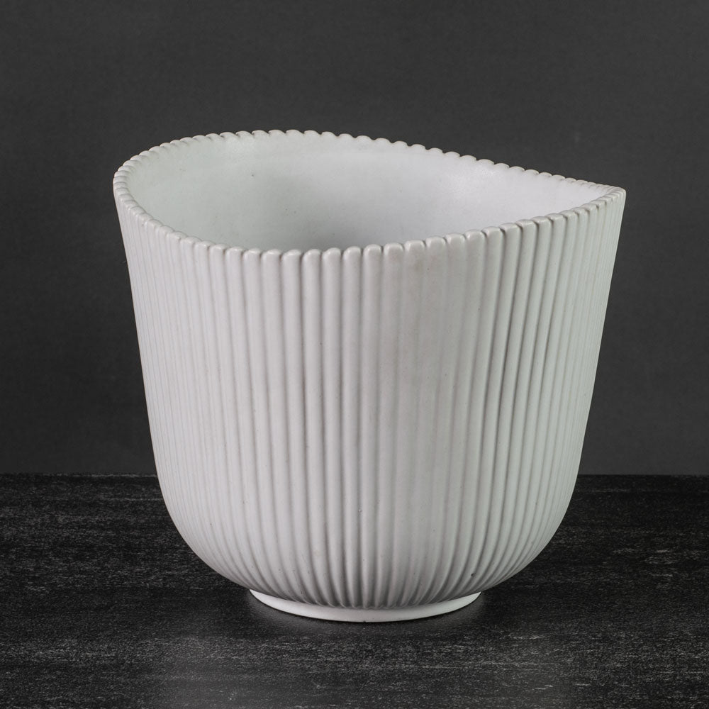 Stig Lindberg for Gustavsberg, Sweden, two Carrara vessels