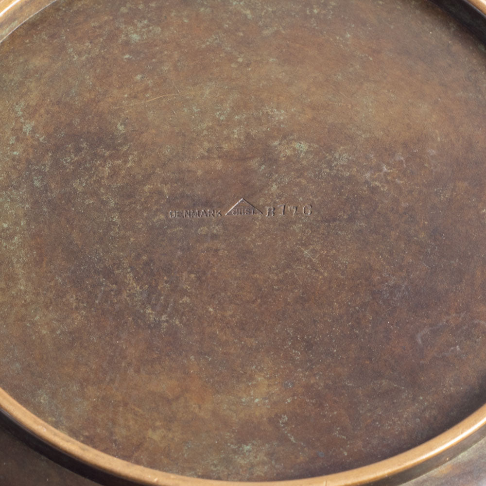 Just Andersen, Denmark, shallow bronze bowl K2757