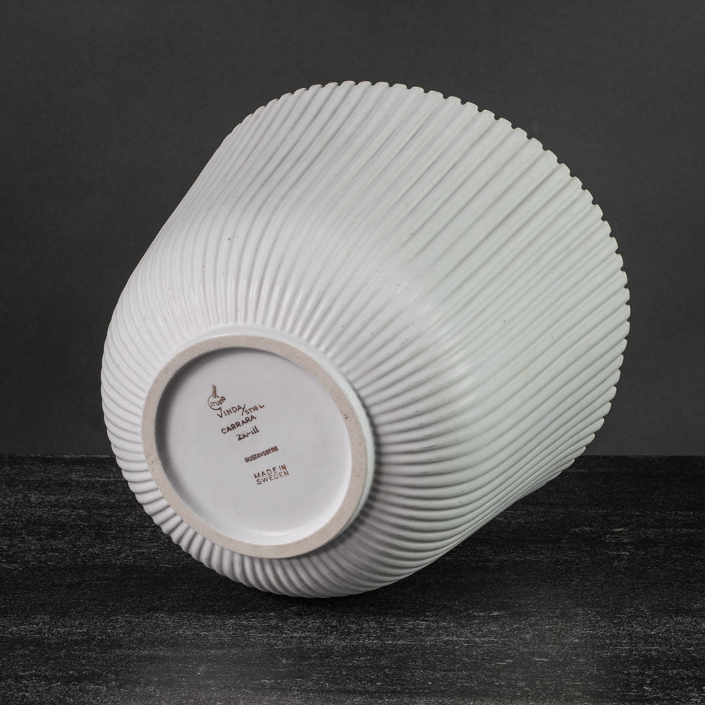 Stig Lindberg for Gustavsberg, Carrara vase with matte white glaze K2424