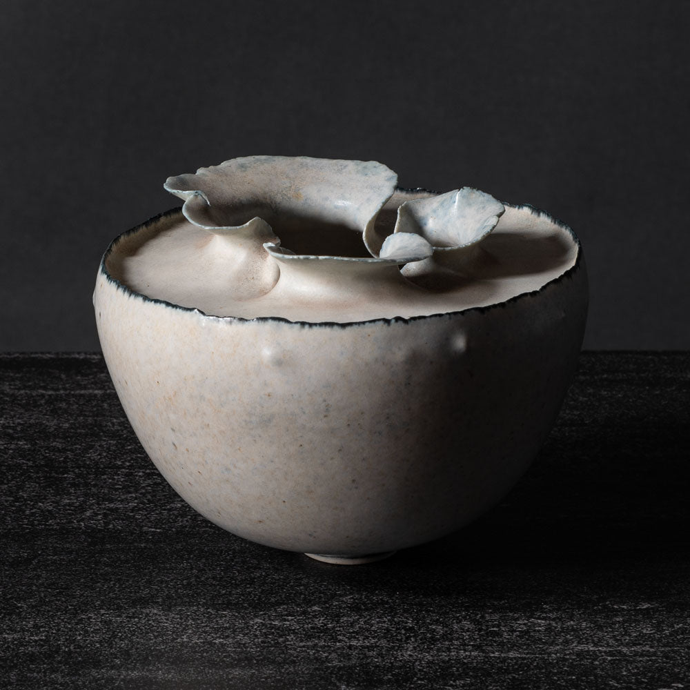 Deirdre Burnett, own studio, frilled sculptural vessel K2161