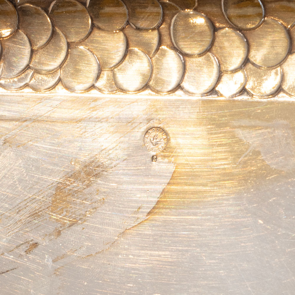 Silver plated tray by A.G. Duvfa Sweden c1920s L3634