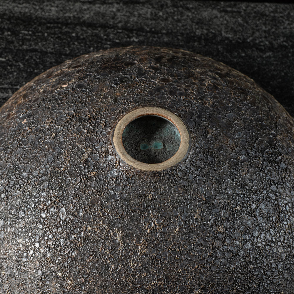 Deirdre Burnett, own studio, UK, unique stoneware bowl with brown and manganese glaze K2171