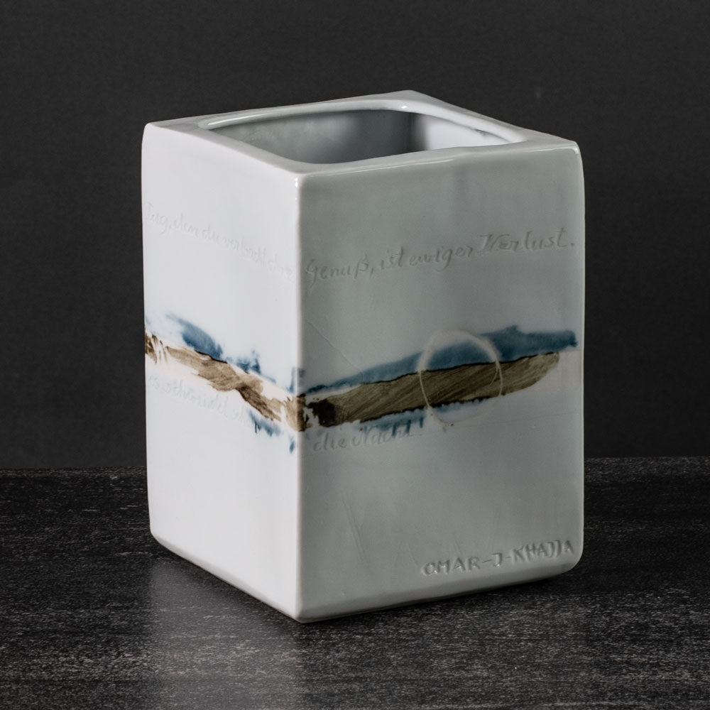 Two porcelain vessels by Christine Atmer de Reig, Germany