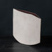 Val Barry, own studio, UK, unique stoneware flattened vase G9284