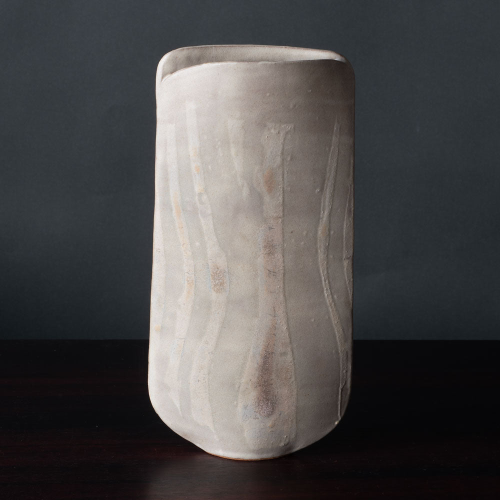 Val Barry, UK, stoneware sculptural vessel K2191