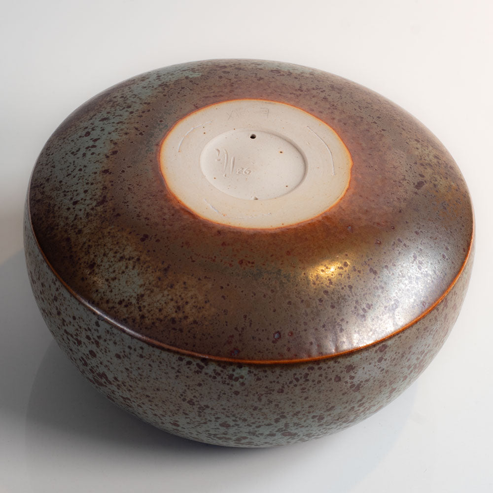 Antje Wiewinner, Germany, unique stoneware double walled bowl k2806