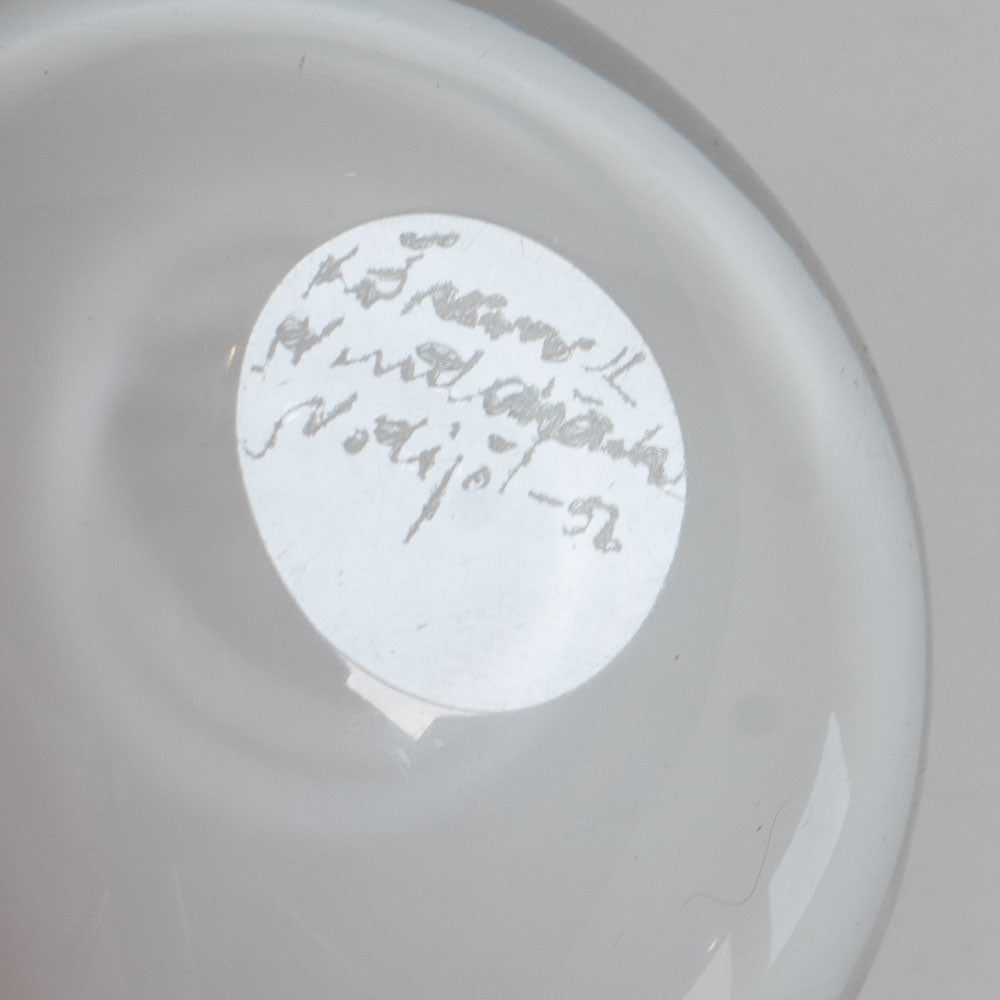 Kaj Franck for Nuutäjarvi-Nottsjö , Finland, small glass "chestnut" bowl J1672