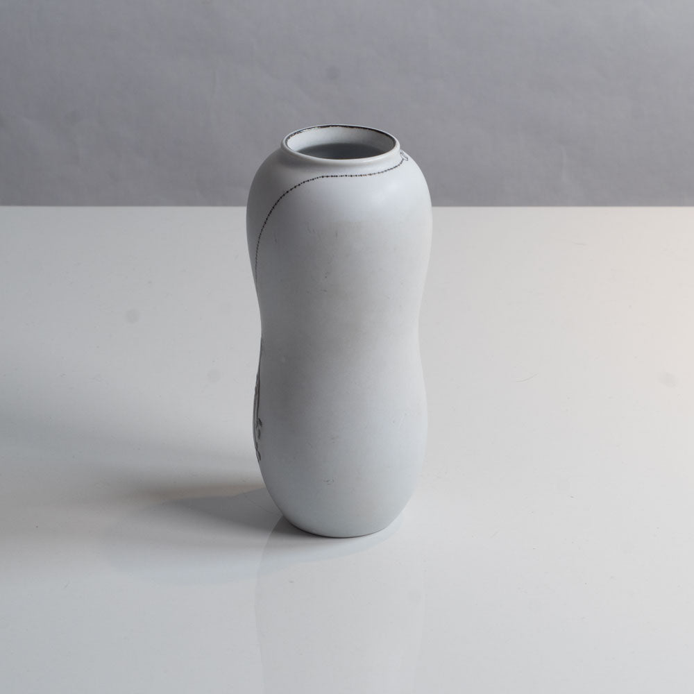 Stig Lindberg for Gustavsberg, "Grazia" stoneware vase with hand and flora L3000