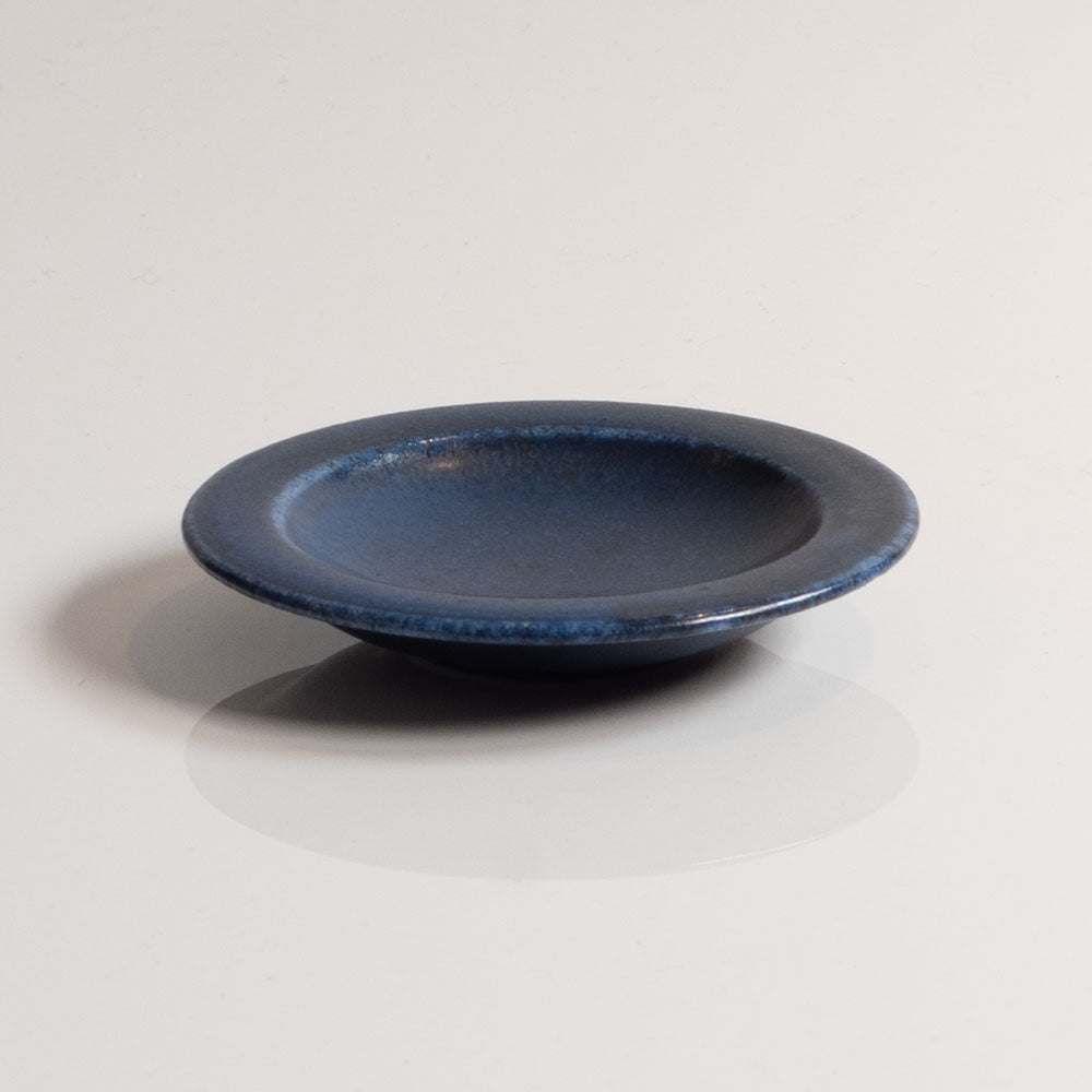 Saxbo, Denmark, small dish with blue matte glaze K2121