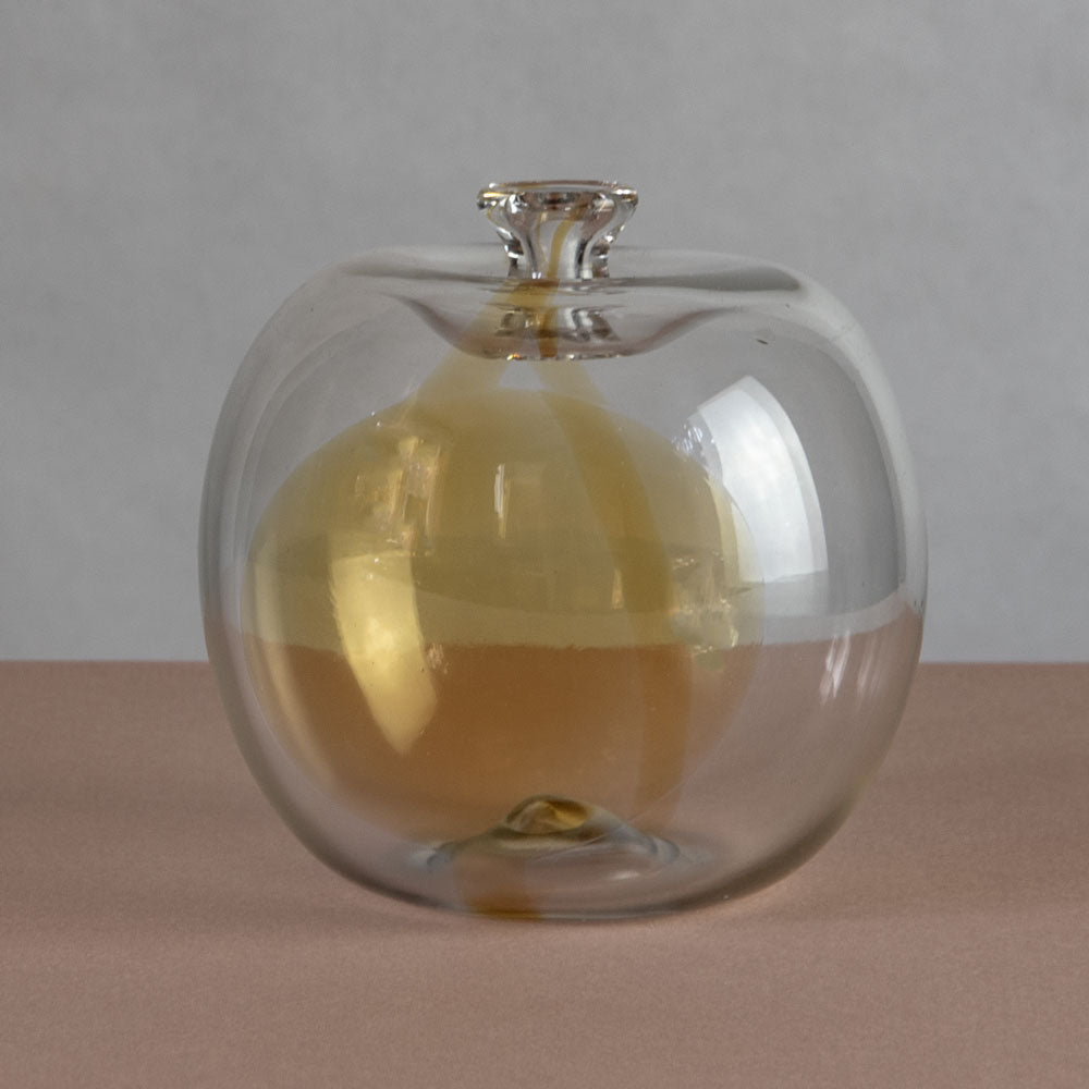 Glass "Apple "vase by Saara Hopea for Nuutajärvi Notsjö J1068