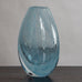 Asta Stromberg for Strombergshyttan, Sweden, large blue glass vase with internal bubbles H1556