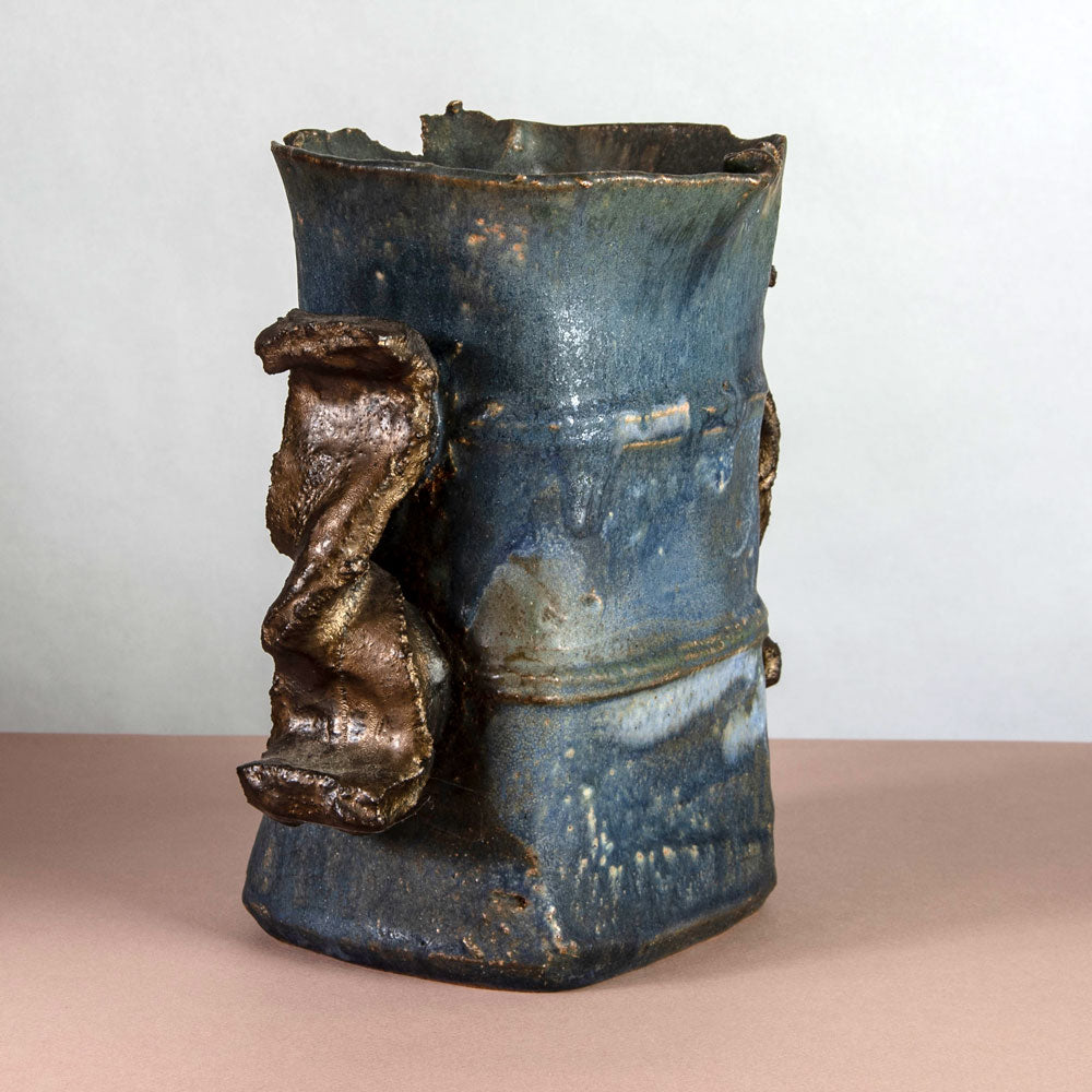 Colin Pearson, own studio, UK, unique stoneware "Winged Form" vessel H1254