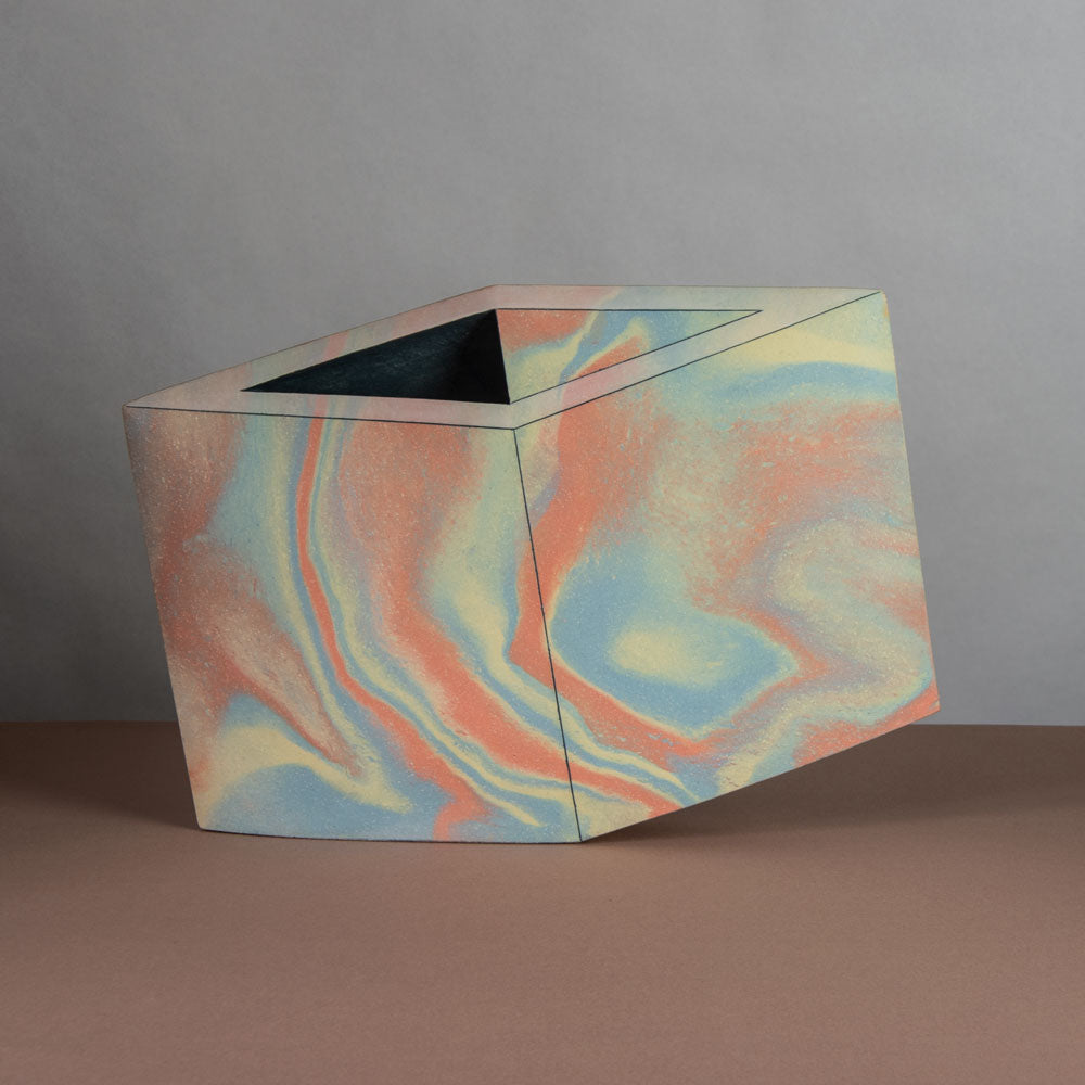 Ben Arnup, UK, unique stoneware optical illusion sculpture H1197