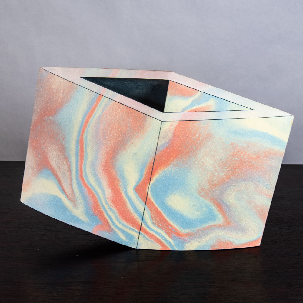 Ben Arnup, UK, unique stoneware optical illusion sculpture H1197