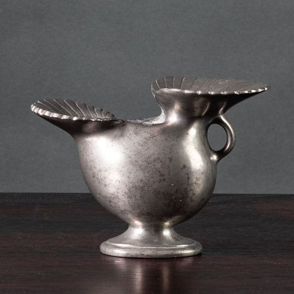 NADAL 陶器 Antique Large 84 Silver Russian Engraved Niello Kiddush Cup