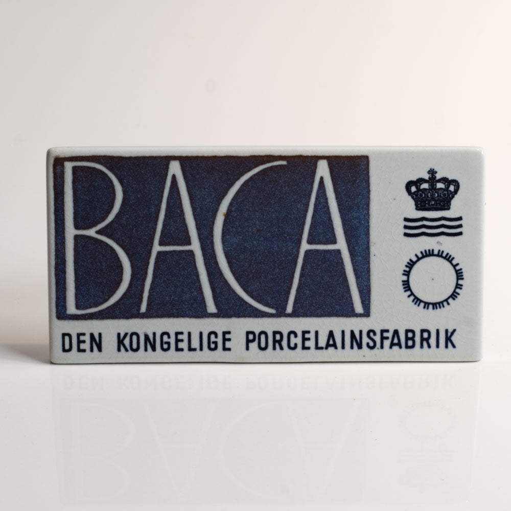 "BACA" Royal Copenhagen ceramic display plaque N3921