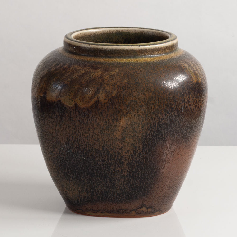 Nils Thorsson for Royal Copenhagen, Denmark, vase with solfatara glaze M4122