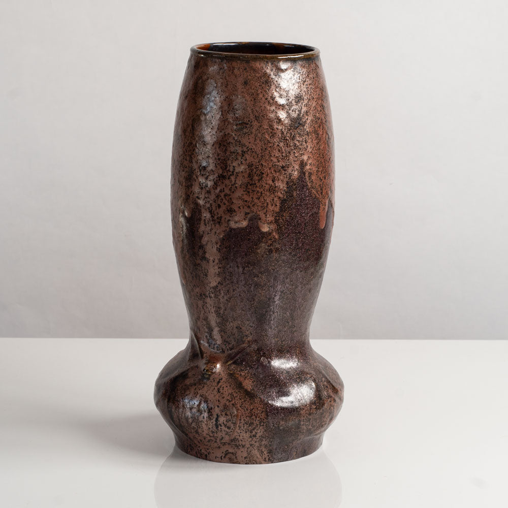 Alf Wallander for Rörstrand, Sweden, art nouveau porcelain vase with crystalline glaze M4117
