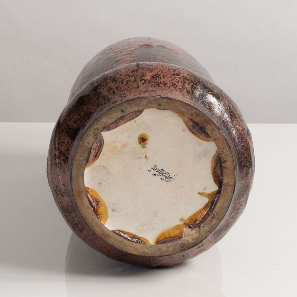 Alf Wallander for Rörstrand, Sweden, art nouveau porcelain vase with crystalline glaze M4117