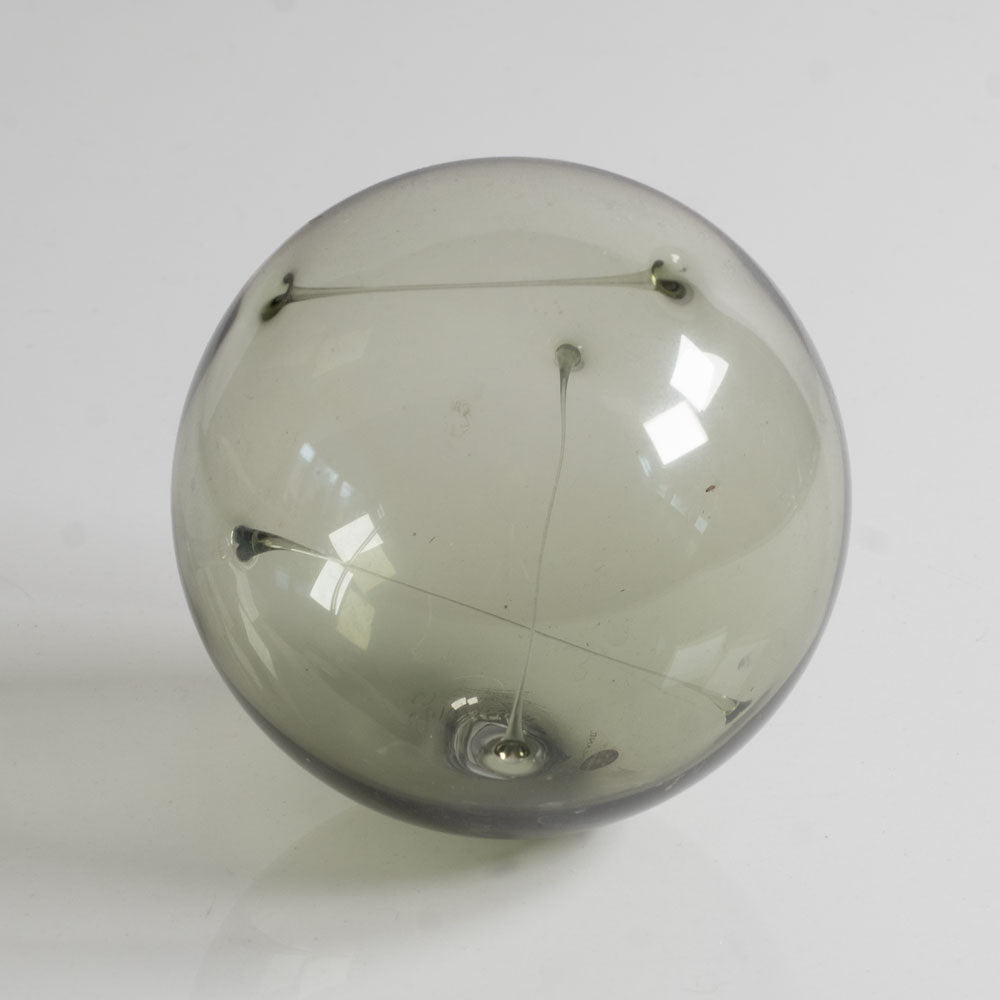 Timo Sarpaneva for Iittala, Finland, "Aurinkopallo" gray glass hanging sphere J1208