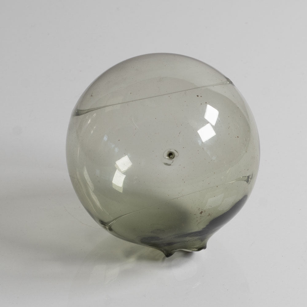 Timo Sarpaneva for Iittala, Finland, "Aurinkopallo" gray glass hanging sphere J1209