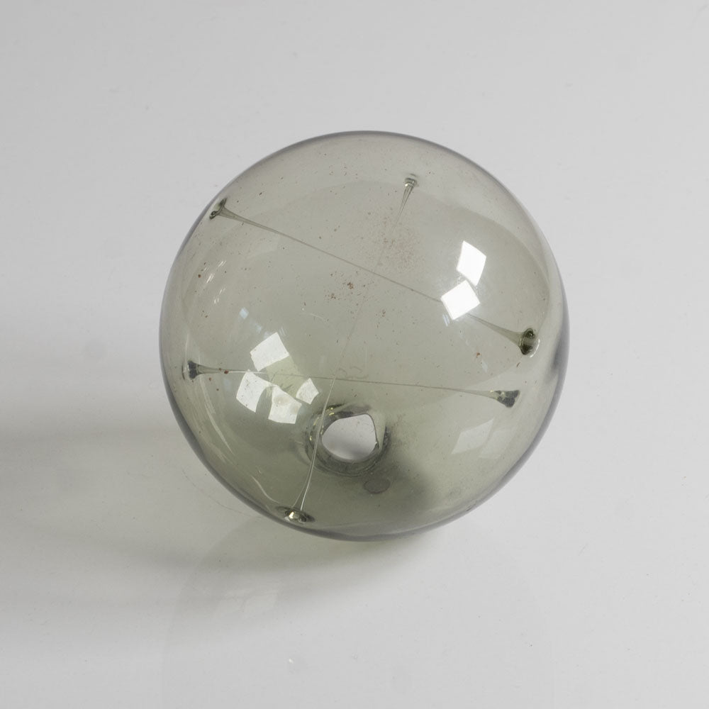 Timo Sarpaneva for Iittala, Finland, "Aurinkopallo" gray glass hanging sphere J1209