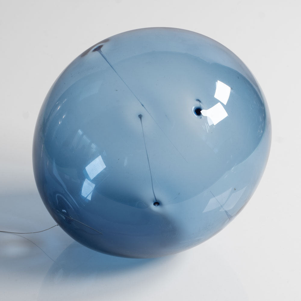 Timo Sarpaneva for Iittala, Finland, "Aurinkopallo" blue glass hanging sphere H1181