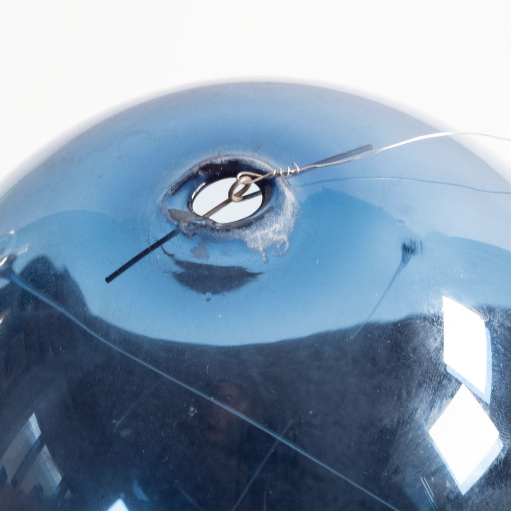 Timo Sarpaneva for Iittala, Finland, "Aurinkopallo" blue glass hanging sphere H1181