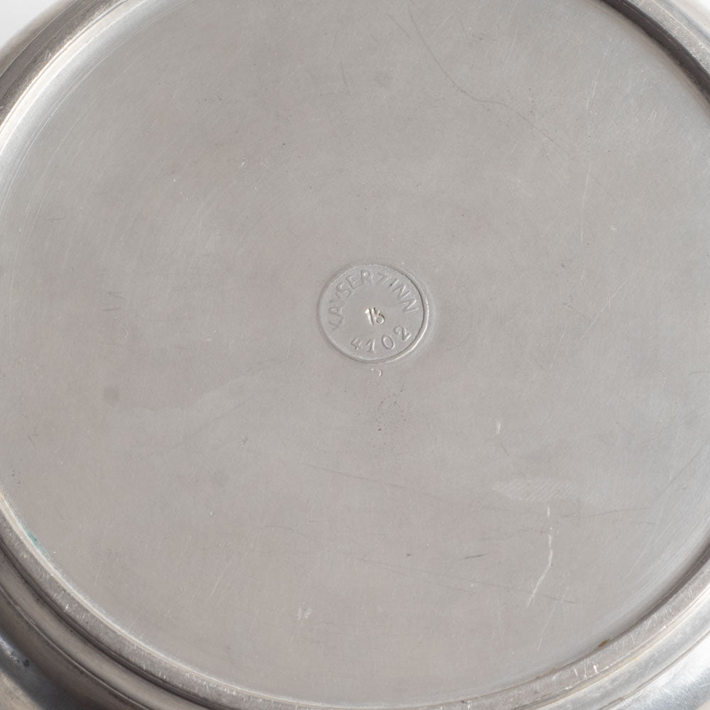 Kayserzinn, Germany, pewter art nouveau lidded jar L3636