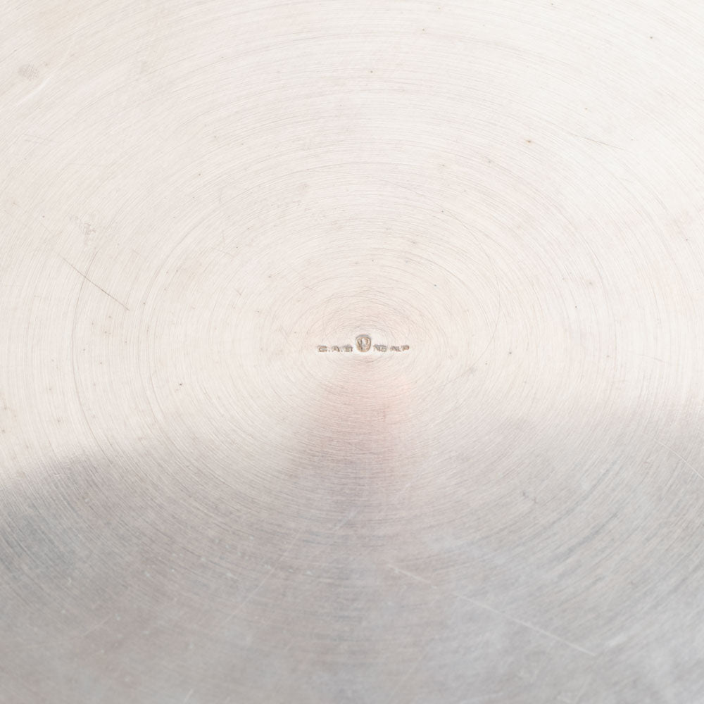 GAB, Sweden, silver plated tray with ebonized wooden handles L3387