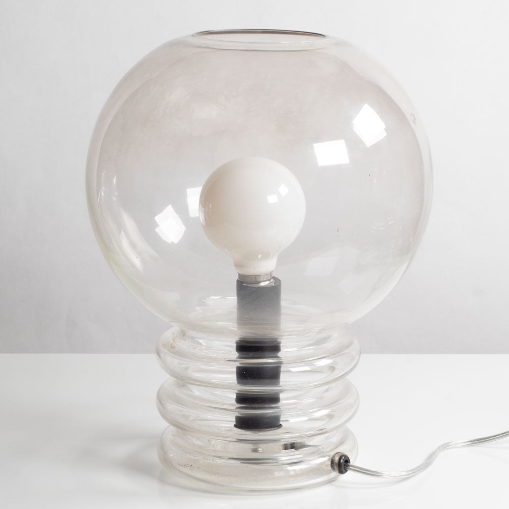 "Bulb Moon" clear glass lamp by Heinrich Gartenbrink for Glashütte A1508