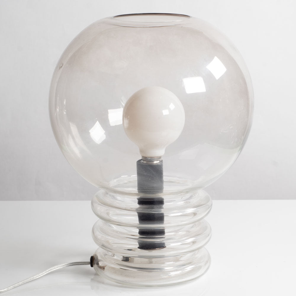 "Bulb Moon" clear glass lamp by Heinrich Gartenbrink for Glashütte A1508