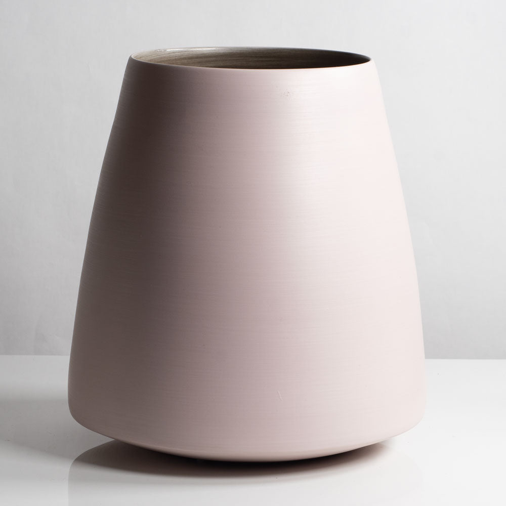Rina Menardi, large vase with matte pink glaze, Italy K2018