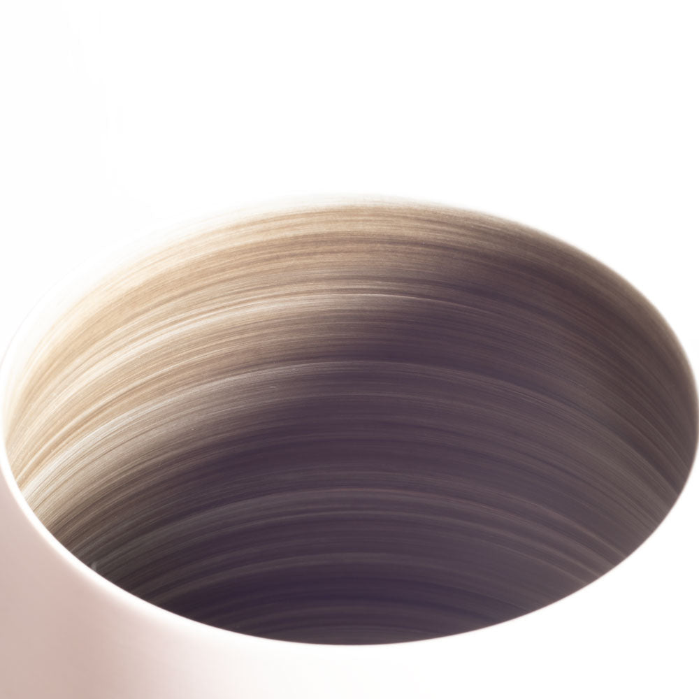 Rina Menardi, large vase with matte pink glaze, Italy K2018