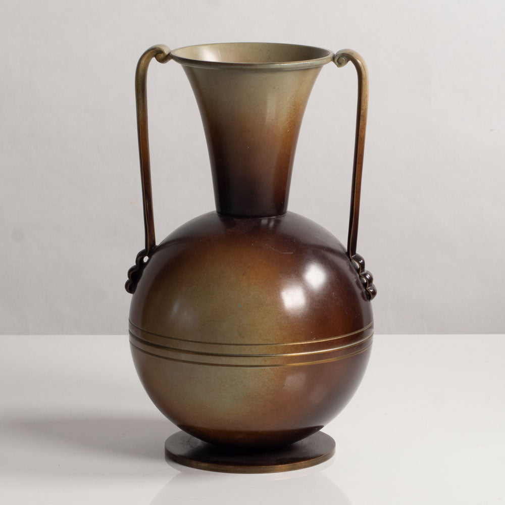 Two bronze vases by Ystad Brons, Sweden