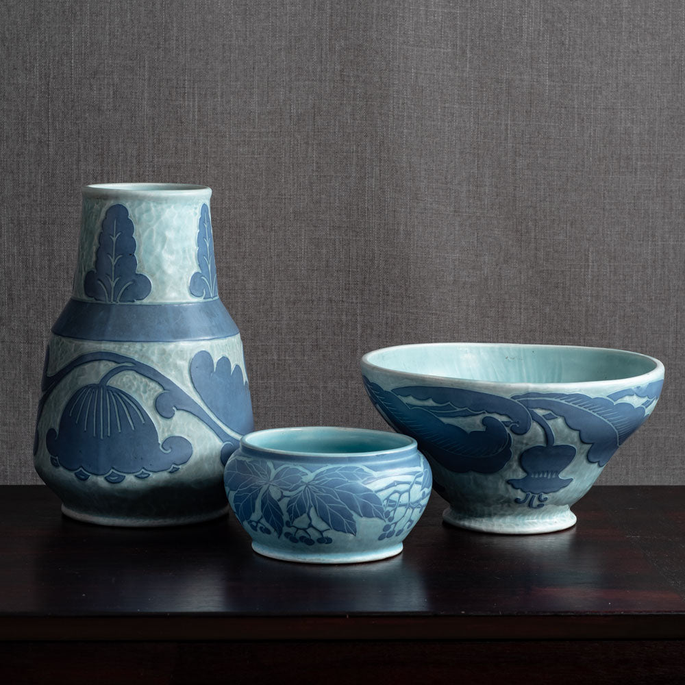 Three vessels by Josef Ekberg for Gustavsberg, Sweden