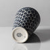 Arthur Carlsson Percy for Uppsala Ekeby, Sweden,  porcelain vase with leaf pattern in blue K2776