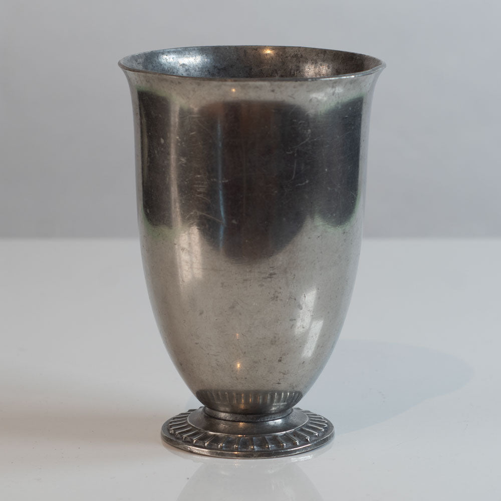 Just Andersen, Denmark, pewter footed vase M4146