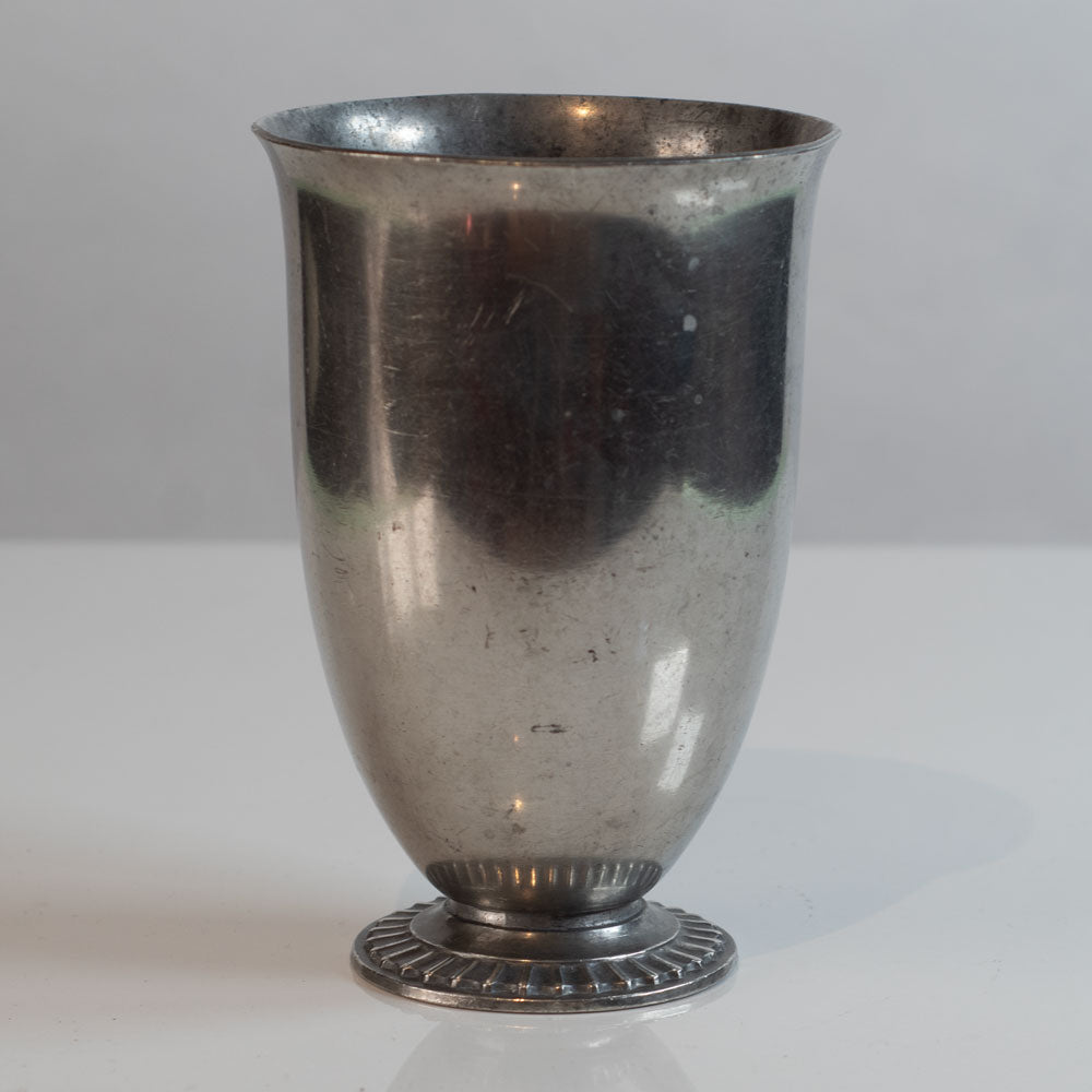 Just Andersen, Denmark, pewter footed vase M4146